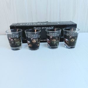 Duck Dynasty shot glasses  Robertson Phil Willi Si Jase TV show hunting